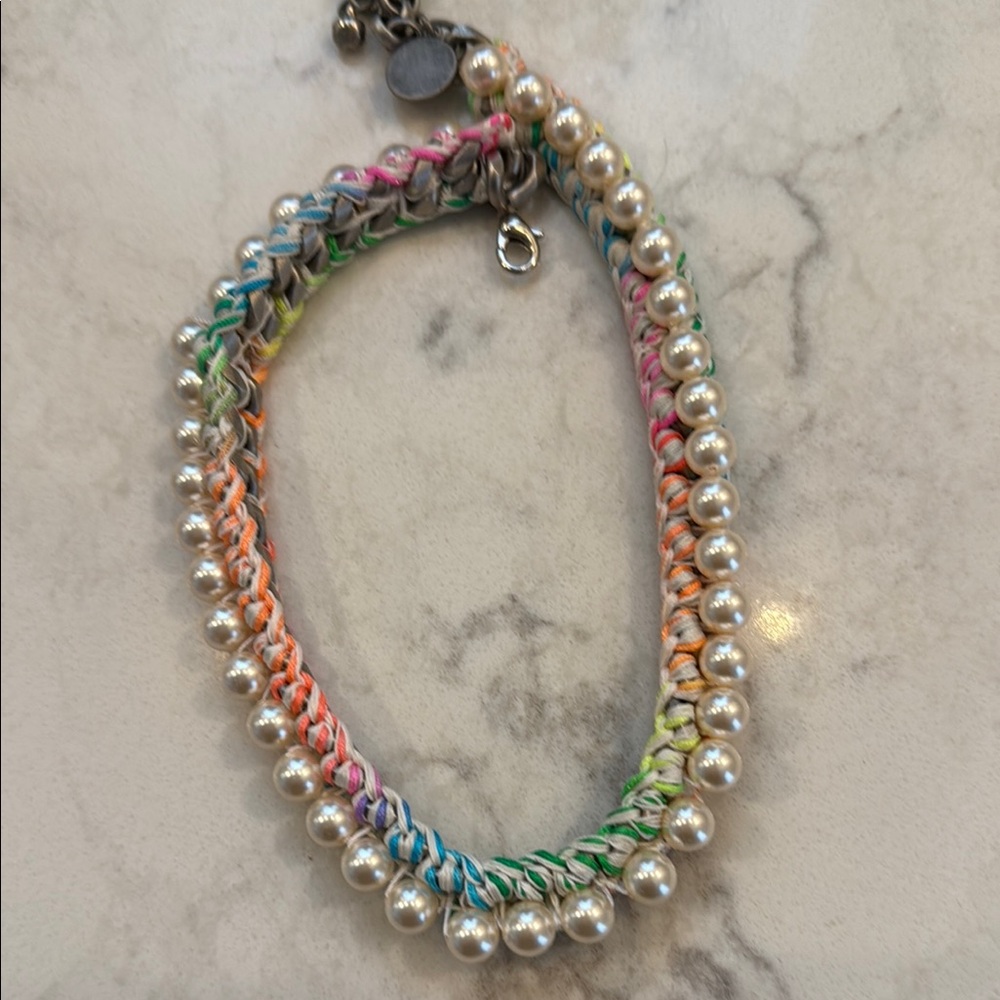 Colorful Pearl Beaded Necklace